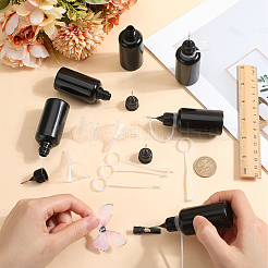 Nachfüllbare Tropfflasche aus Kunststoff und transparenter Mini-Trichterbehälter aus Kunststoff&nbsp;DIY-GF0010-10B