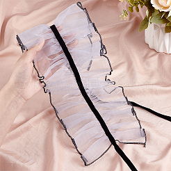 Col faux froissé en organza&nbsp;AJEW-WH0314-720C