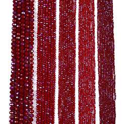 Chapelets de perles en verre opaque de couleur unie&nbsp;EGLA-A044-P4mm-L02