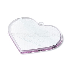 Transparenter Acrylanhänger zum Valentinstag&nbsp;LS-OACR-A025-02C