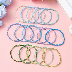 16 set di braccialetti elastici con perline di vetro&nbsp;BJEW-MZ00294