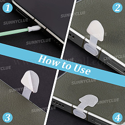 10 Stück Silikon-Staubschutzstöpsel für Handys&nbsp;DIY-SC0033-83B