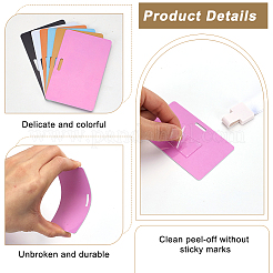 12 Stück 6 Farben PVC-Kunststoff-Displaykarten für Abzeichen&nbsp;DIY-FG0007-87