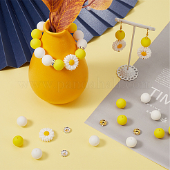 Kit de fabrication de bijoux en perles de silicone et de laiton à faire soi-même&nbsp;DIY-SC0025-42