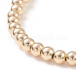 Set di bracciali elasticizzati con perline di vetro e ottone e perline smaltate in lega da 5 pz e 5 colori per le donne&nbsp;BJEW-JB08774