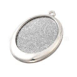 Pendente basi di cabochon in lega stile tibetano &nbsp;X-TIBEP-N003-19AS