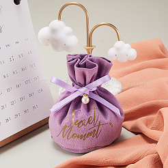 Geschenkbeutel mit Kordelzug aus Samtschmuck&nbsp;ABAG-CJC0003-03C