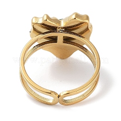 Anillo de acero inoxidable 304 con recubrimiento iónico (IP)&nbsp;RJEW-B059-04G-03