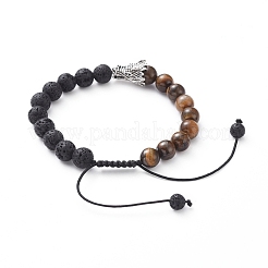 Unisex verstellbare Nylonfaden geflochtene Perlenarmbänder&nbsp;BJEW-JB05010-01