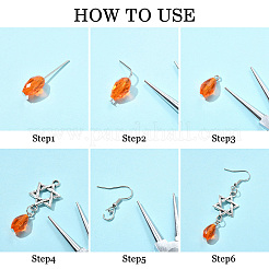 DIY-Set zur Schmuckherstellung von Ohrringen aus Legierung&nbsp;DIY-YW0011-89
