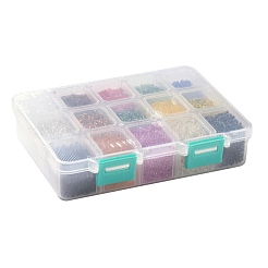 Perline di vetro 375g 15 colori&nbsp;SEED-JP0004-01-2mm