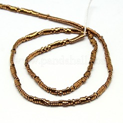 Electroplate non magnetici ematite sintetico fili di perline&nbsp;G-I094-02
