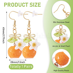 Boucles d'oreilles pendantes en acier inoxydable 304&nbsp;EJEW-TAC00031-03