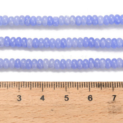 Synthetische blaue Achatperlenstränge&nbsp;G-Z110-B05-2x4mm
