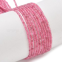 Rosa naturale perline tormalina fili&nbsp;G-P457-A01-14H