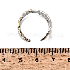 Verstellbare Manschettenringe aus 304er Edelstahl für Damen&nbsp;RJEW-B150-01GP-06