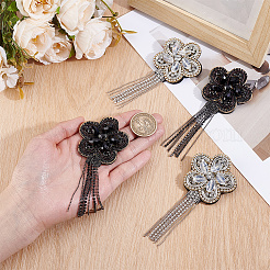 4 Stück 2-farbige Blumen-Epauletten&nbsp;DIY-HY0003-59