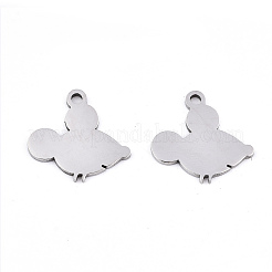 Anlaufgeschützte Charms aus Edelstahl 201&nbsp;LS-STAS-S081-019