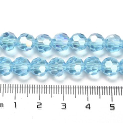 Perles en verre transparentes&nbsp;EGLA-A035-T8mm-B08