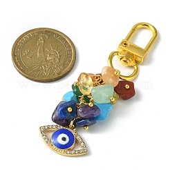 Decorazioni pendenti con perline miste e pietre preziose&nbsp;HJEW-JM01236