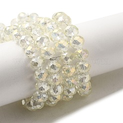 FilI di perline in vetro placcato&nbsp;LS-EGLA-D020-8x5mm-70