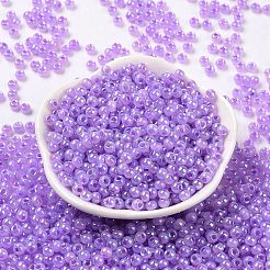 6/0 perline di semi di vetro rotonde placcate arcobaleno di colori opachi&nbsp;SEED-T006-04D-04