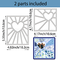 Kohlenstoffstahl Schneidwerkzeuge Schablonen&nbsp;DIY-WH0309-1721