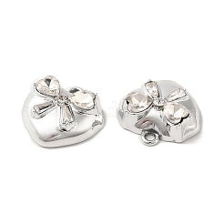 Pendentifs en verre clair&nbsp;X-PALLOY-O106-22P