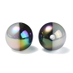 Placcatura uv perline acriliche opache iridescenti arcobaleno&nbsp;OACR-C007-01G