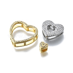 Messing Micro Pave Zirkonia Anhänger Set&nbsp;KK-V010-08GP-03