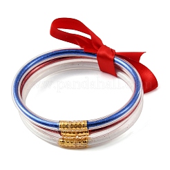 Bracelets multi-rangs en PVC pailleté pour la fête de l'indépendance&nbsp;PL-H002-01B