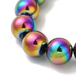 Brins de perles d'hématite magnétiques synthétiques galvanisées&nbsp;G-I364-K01-07