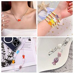 6pcs cuentas de lampwork hechas a mano&nbsp;LAMP-FS0001-82A