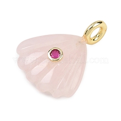 Pendentifs sculptés en quartz rose naturel&nbsp;G-G330-02G-06