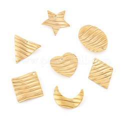 28 pendentif en acier inoxydable 304 de 7 styles&nbsp;STAS-TA0004-75