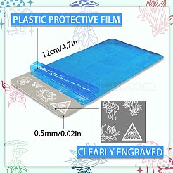 Plantillas de arte de uñas diy de acero inoxidable&nbsp;MRMJ-WH0092-056