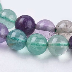 Perline fluorite naturale fili&nbsp;G-E468-F01-4mm
