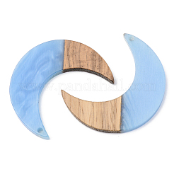 Pendenti in resina e legno di noce&nbsp;RESI-S389-056A
