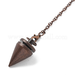 Pendolo da rabdomanzia in ottone pendenti a cono a punta grande&nbsp;KK-H491-05R