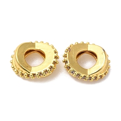 Cremagliera in ottone placcatura zirconi European Beads&nbsp;KK-R147-07G
