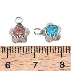 201 colgantes de rhinestone de acero inoxidable&nbsp;RB-CBABFDA-14P