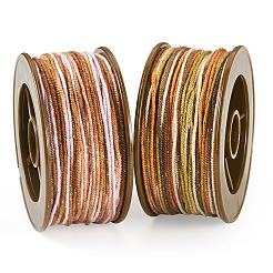 2 Rolle 2 Farben segmentgefärbte runde Polyester-Drehschnüre&nbsp;OCOR-TA0003-59C