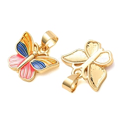 Pendentifs d'émail en laiton &nbsp;KK-CBAACB4-01G