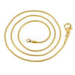 Colliers chaîne serpent en laiton rond&nbsp;NJEW-R171-02