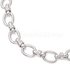 Bracelets à maillons ovales en acier inoxydable 304 pour femmes&nbsp;BJEW-JB13208