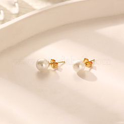Ohrstecker aus Edelstahl 304 mit Imitationsperlen für Damen&nbsp;KT1806