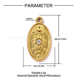 Strassanhänger aus Edelstahl 304&nbsp;STAS-OY016-20G