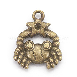 Supports en alliage de strass de style tibétain&nbsp;PALLOY-WH0047-01AB