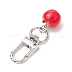 4 pz 2 stili decorazioni pendenti in resina di mela&nbsp;HJEW-JM02573