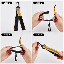 Nylon-Feuerwehrhandschuhband mit reflektierendem Besatz&nbsp;FIND-WH0139-83B